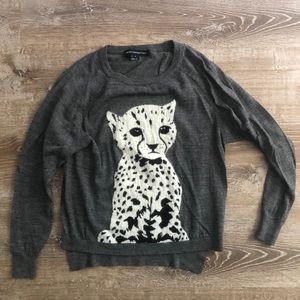 Like new, size S front and back image wool sweater